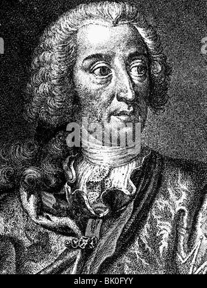 Charles VII Albert, 6.8.1697 - 20.1.1745, Saint Empereur romain 24.1.1742 - 20.1.1745, gravure sur cuivre par P. Tanje, 1752, , n'a pas d'auteur de l'artiste pour être effacé Banque D'Images