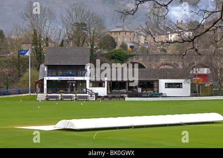 Club de Cricket de baignoire, baignoire au sol, Somerset, England, UK Banque D'Images