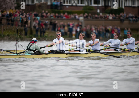 156E University Boat Race Oxford Cambridge Banque D'Images