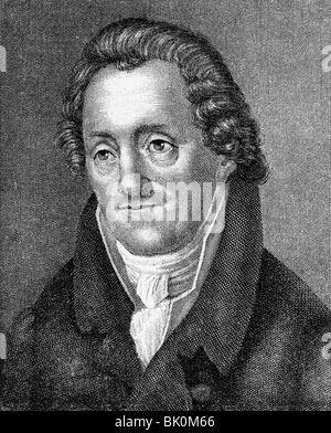 Thuemmel, Moritz August von, 27.5.1738 - 26.10.1817, auteur/écrivain allemand, portrait, gravure sur bois, XIXe siècle, Banque D'Images