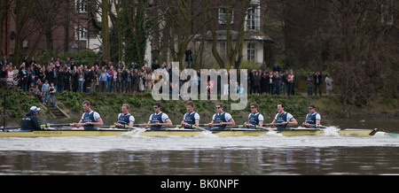 156E University Boat Race Oxford Cambridge Banque D'Images