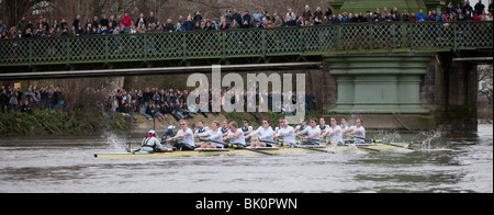 Le 03/04/2010. Le 156e Xchanging Boat Race Université entre l'Université d'Oxford et l'Université de Cambridge Banque D'Images