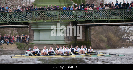 Le 03/04/2010. Le 156e Xchanging Boat Race Université entre l'Université d'Oxford et l'Université de Cambridge Banque D'Images