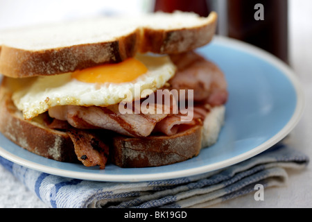 Sandwich Œuf et Bacon Banque D'Images