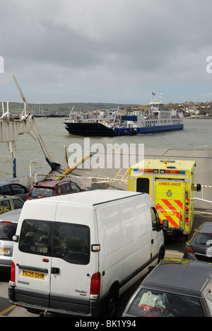 Ferry Torpoint, Plymouth, en Angleterre. Banque D'Images