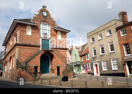 Shire Hall sur Market Hill, Woodbridge, Suffolk Banque D'Images