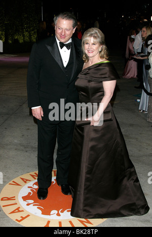 AL GORE & TIPPER GORE VANITY FAIR PARTIE 2007 HOLLYWOOD LOS ANGELES MORTONS USA 25 Février 2007 Banque D'Images