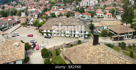 Vue aérienne de Tryavna. Banque D'Images