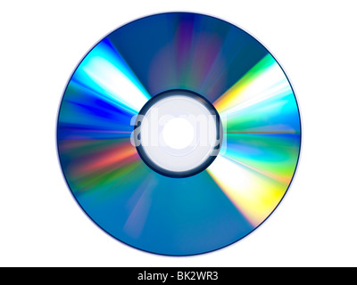 Un DVD isolated over white background. Banque D'Images