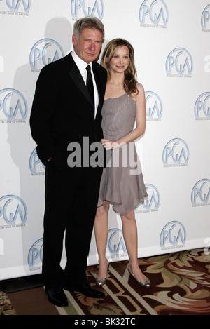 HARRISON FORD & Calista Flockhart PRODUCTEURS 2007 GUILD OF AMERICA AWARDS CENTURY CITY LOS ANGELES USA 20 janvier 2007 Banque D'Images