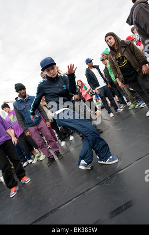 La danse Hip-hop de rue Banque D'Images