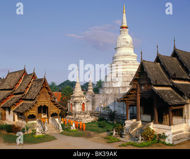 Wat Phra Singh, Chiang Mai, Thaïlande, Asie du Sud-Est, Asie Banque D'Images