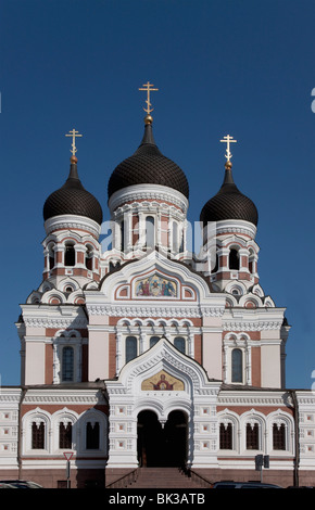 La cathédrale Alexandre Nevski, Tallinn, Estonie, pays Baltes, Europe Banque D'Images