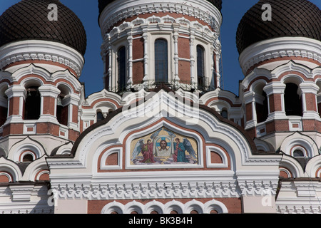 La cathédrale Alexandre Nevski, Tallinn, Estonie, pays Baltes, Europe Banque D'Images