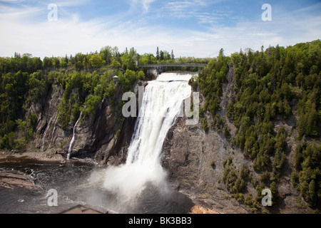 Chutes Montmorency, situé à 10 kms à l'est de la ville de Québec, Québec, Canada, Amérique du Nord Banque D'Images