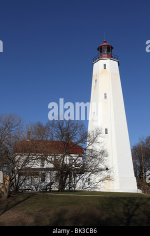 Sandy Hook Lighthouse, Gateway National Recreation Area, New Jersey, USA Banque D'Images