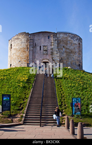 Cliffords Tower Yorkshires York England UK Banque D'Images