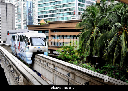 Sky Train, KL Monorail, Kuala Lumpur, Malaisie Banque D'Images