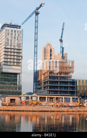 New Media City en construction , les Quais de Salford, Greater Manchester, UK Banque D'Images