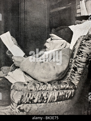 Georges Benjamin Clemenceau 1841 - 1929. Homme d'État français. Premier Ministre de la France. Banque D'Images