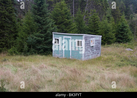 Une cabane dans les bois à Frenchboro sur Long Island, Maine Banque D'Images