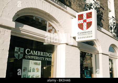 Cambridge University Press Point de vente au détail, Market Street, Cambridge, Royaume-Uni Banque D'Images