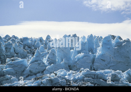 Près de la glace et de la neige de Glacier en Alaska Banque D'Images