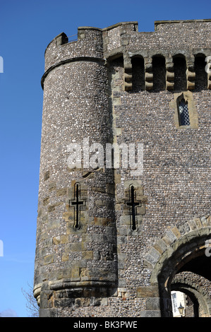 Gate House au château de Lewes, Lewes, East Sussex. UK Banque D'Images