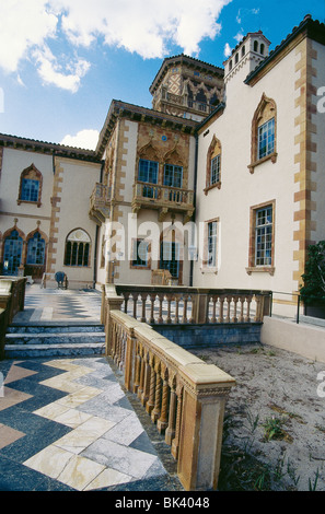 C'‡ d'Zan Ringling Mansion Sarasota Floride villa a été construite en 1924-1926 par John Ringling fondateur de Ringling Brothers Banque D'Images