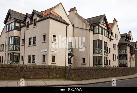 Maisons Mitoyennes sur Hawthornbank Lane, un quartier calme et résidentiel de Dean Village à Édimbourg Banque D'Images