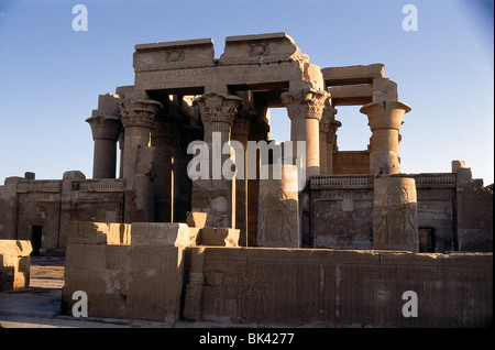 Temple de Sebek et Haroeris (dédié à Dieu crocodile Sobek et Horus) est un temple double construit au cours de Ptolémée règle Banque D'Images