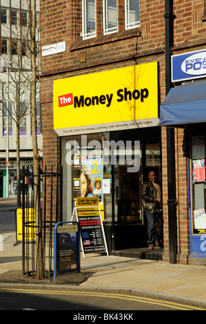 L'argent boutique, Nottingham, England, UK Banque D'Images