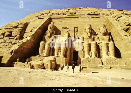 Le Temple de Ramsès II à Abou Simbel, Egypte Banque D'Images