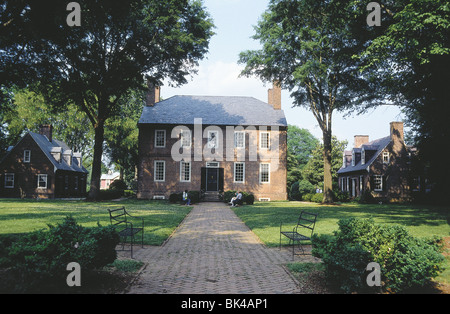 Kenmore Manor House Fredericksburg Virginia - Kenmore a été construit sur 1752 par Fielding Lewis (1725-1782) pour son épouse Betty Banque D'Images