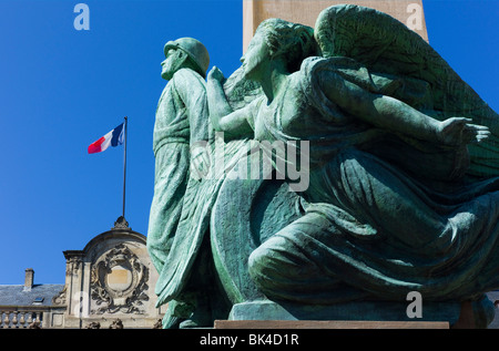 Strasbourg, le Maréchal Philippe Leclerc de Hautecloque Maréchal de France, place Broglie memorial square, Alsace, France, Europe, Banque D'Images