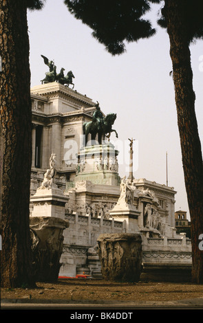 Monument dédié au roi Victor Emmanuel II à Rome, Italie Banque D'Images
