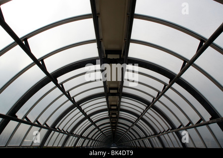 Tunnel pour piétons à Nuova Fiera di Roma Banque D'Images