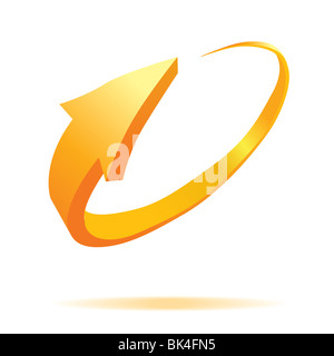 Flèches icône internet 3d Banque D'Images