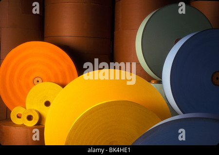 Rouleaux de papier pour l'industrie de l'impression Banque D'Images