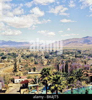 Vue panoramique sur la ville de Oaxaca de Juarez, Mexique 1972 Banque D'Images