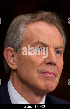 14 mai 2009 - Washington, D.C. - l'envoyé du Moyen-Orient et l'ancien Premier ministre britannique Tony Blair témoigne devant le Comité sénatorial des relations étrangères sur la paix au Moyen-Orient. Banque D'Images