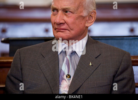 L'astronaute d'Apollo 11 Buzz Aldrin. Banque D'Images