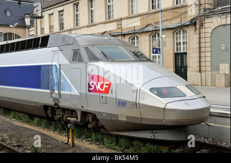 TGV Duplex 545 SNCF train à la Gare Centrale de Luxembourg, Luxembourg. Banque D'Images