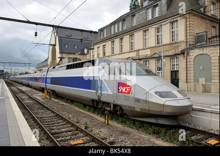 TGV Duplex 545 SNCF train à la Gare Centrale de Luxembourg, Luxembourg. Banque D'Images