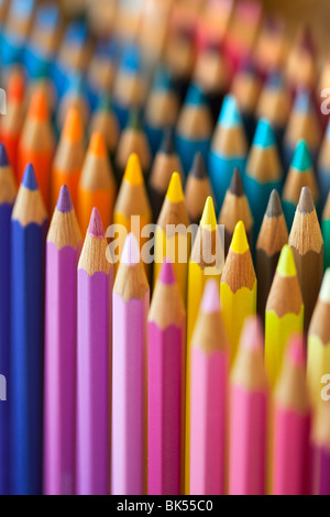 Crayons de couleur Banque D'Images