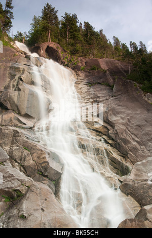 Shannon Falls, Shannon Falls Provincial Park, Squamish, British Columbia, Canada Banque D'Images
