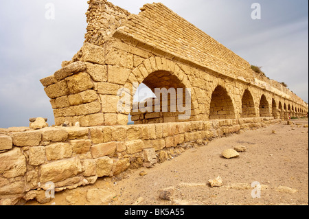 Vestiges romains de Césarée, en Israël, au Moyen-Orient Banque D'Images