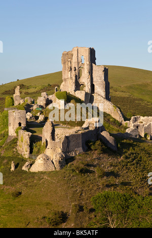 Château de Corfe, Corfe, Dorset, Angleterre, Royaume-Uni, Europe Banque D'Images