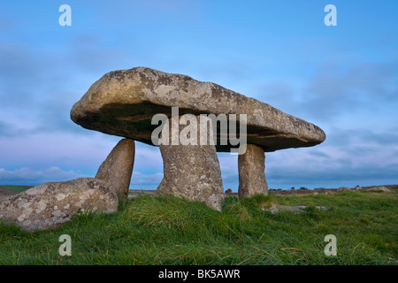 Lanyon Quoit chambre funéraire, Madron, près de Penzance, Lands End, Cornwall, Angleterre, Royaume-Uni, Europe Banque D'Images