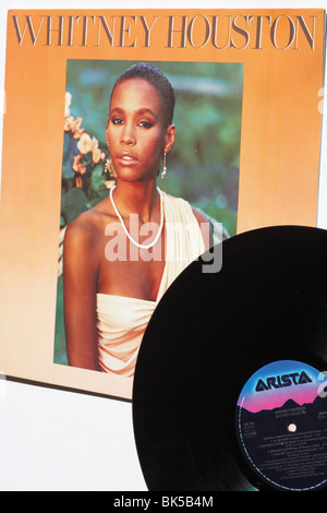 Whitney Houston ancienne couverture de l'album vinyle LP - 1985 Banque D'Images